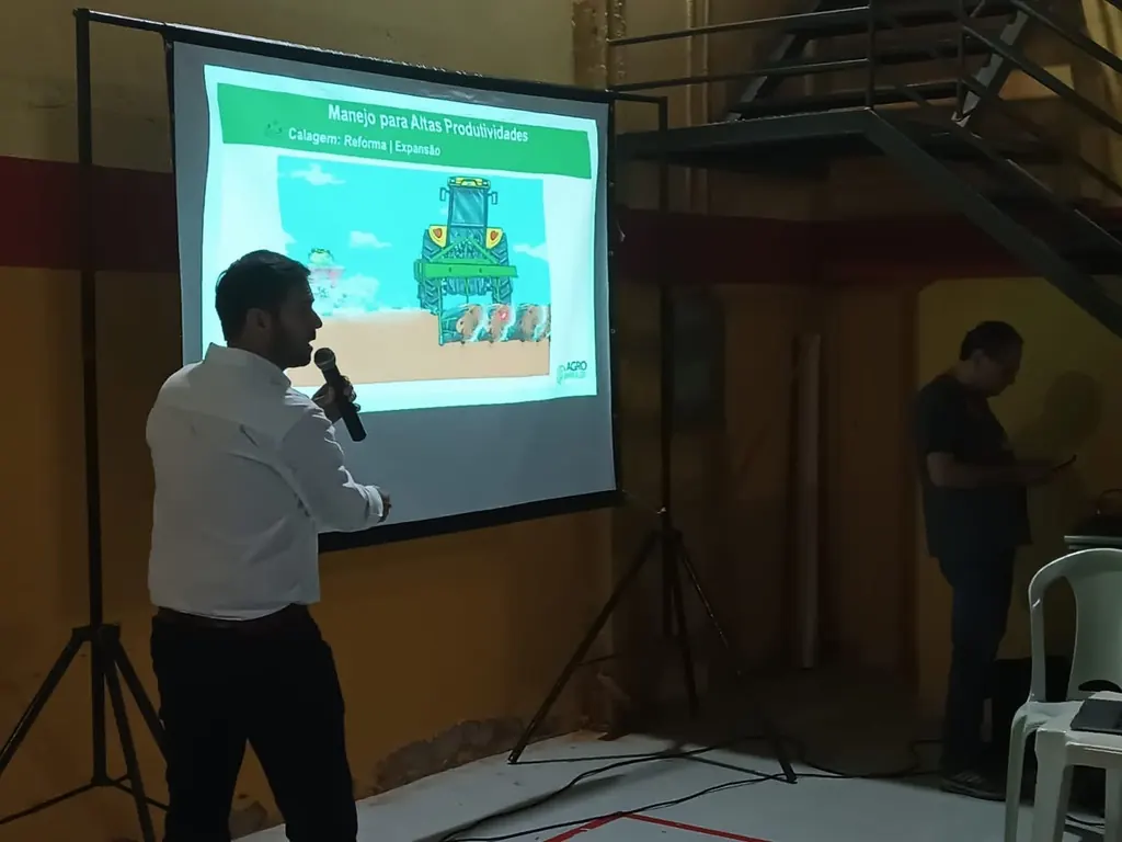 Palestra técnica sobre manejo para altas produtividades